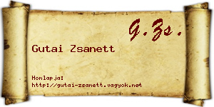 Gutai Zsanett névjegykártya